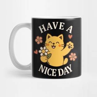 Sweet Kitty with a Bloom Mug